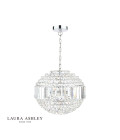 Vienna 5-Light Chandelier Chrome/Glass 40cm