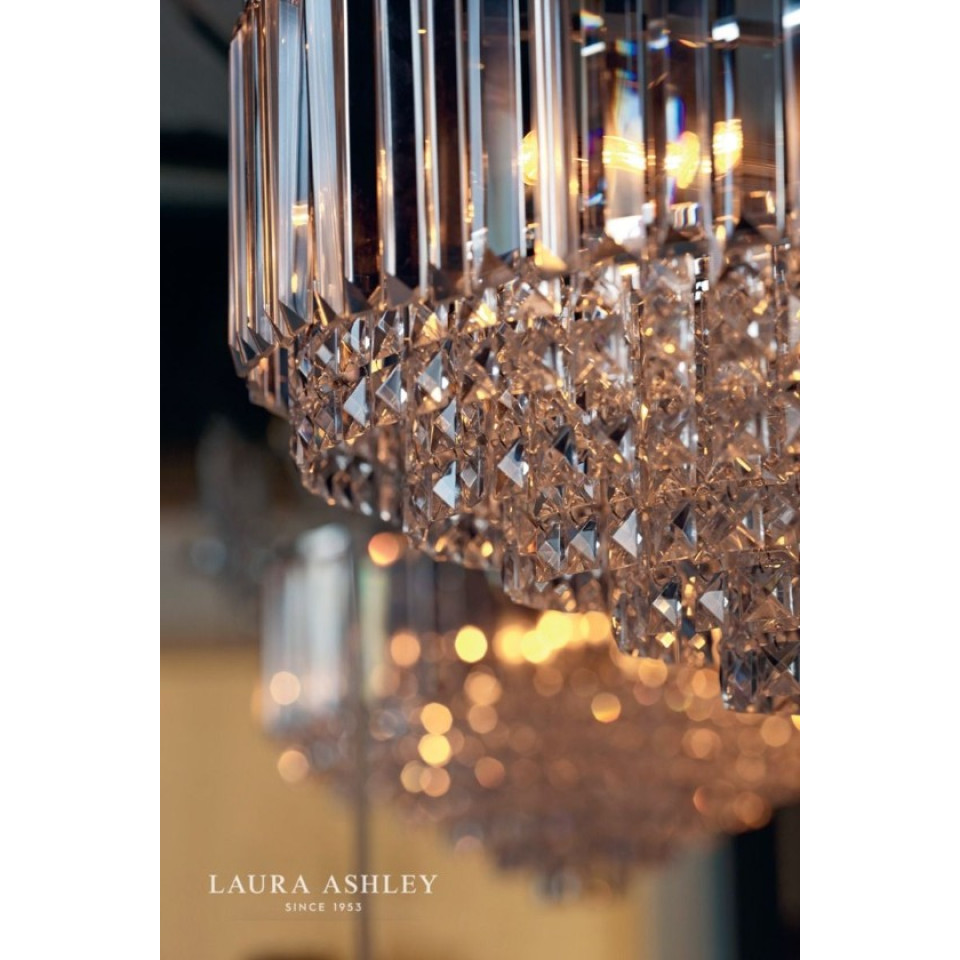 Vienna 5-Lt Semi Flush Taklampa Mässing/Kristall 48cm