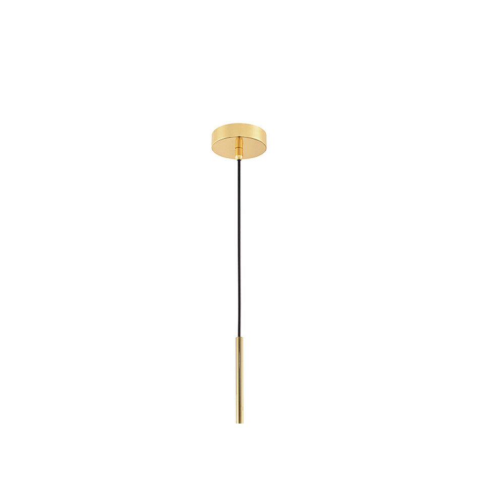 Taklampa i blåst glas Mässing 25cm