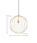 Suden Taklampa Guld 50cm