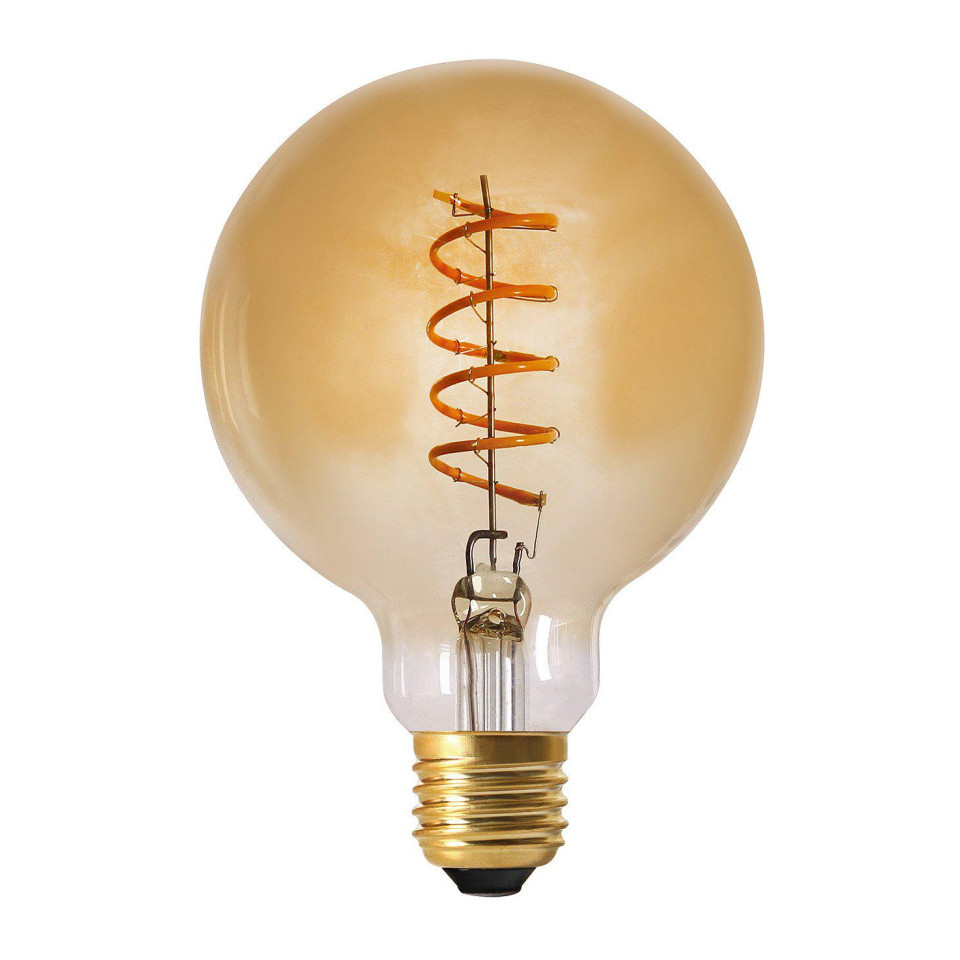 Elect Spiral LED Fil Globe Gold 95mm PR Home Elect Spiral LED Fil Globe Gold 95mm
