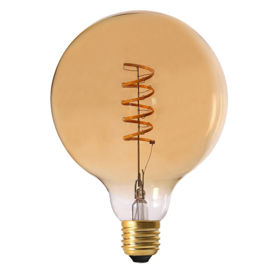 Elect Spiral LED Fil Globe Gold 125mm