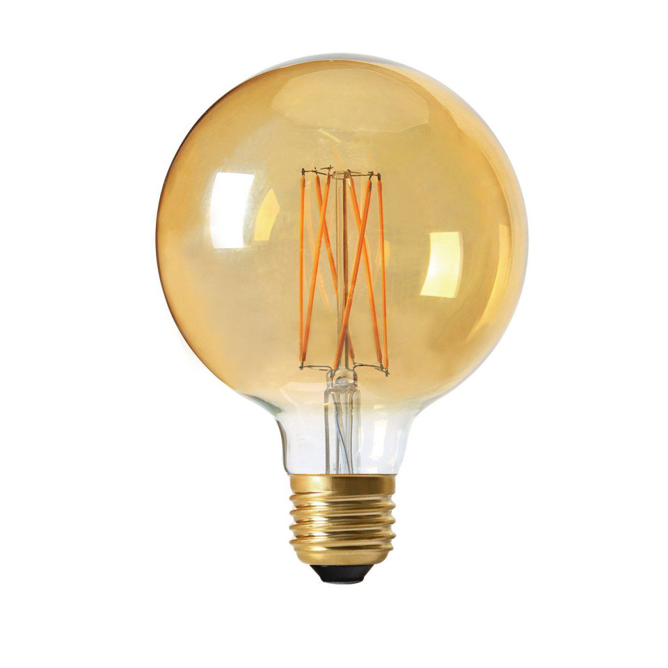 Elect LED 3-Step dim Globe Gold 125mm