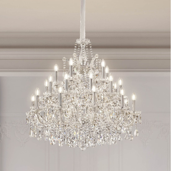 Aqaba S 25/100/90 chandelier gold/chrome/crystal 100 cm Aqaba S 25/100/90 chandelier gold/chrome/crystal 100 cm