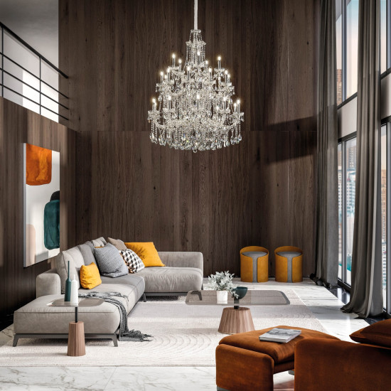Aqaba S 25/110/140 chandelier gold/chrome/crystal 110 cm Aqaba S 25/110/140 chandelier gold/chrome/crystal 110 cm
