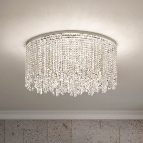 Cristalle PL 12/100/40 RD Infälld Taklampa Krom/Kristall 100 cm Cristalle PL 12/100/40 RD Infälld Taklampa Krom/Kristall 100 cm