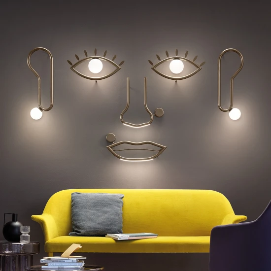 Visio A full wall lamp 182 cm