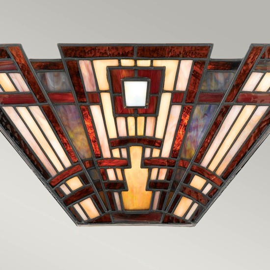 Classic Craftsman 2 vägglampa brons 41cm