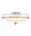 Griffin 3 light plafond polished chrome 42.2cm Quoizel Griffin 3 light plafond polished chrome 42.2cm