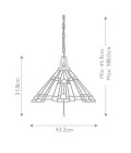 Inglenook 3 taklampa brons 43.2cm Quoizel Inglenook 3 taklampa brons 43.2cm
