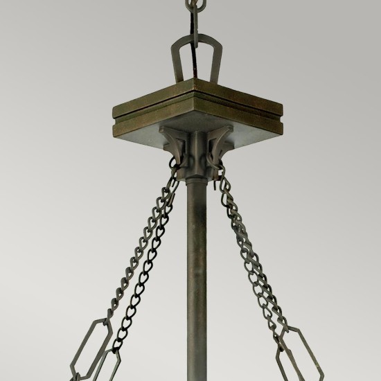 Inglenook 3 ceiling light pendant B valiant bronze 43.2cm