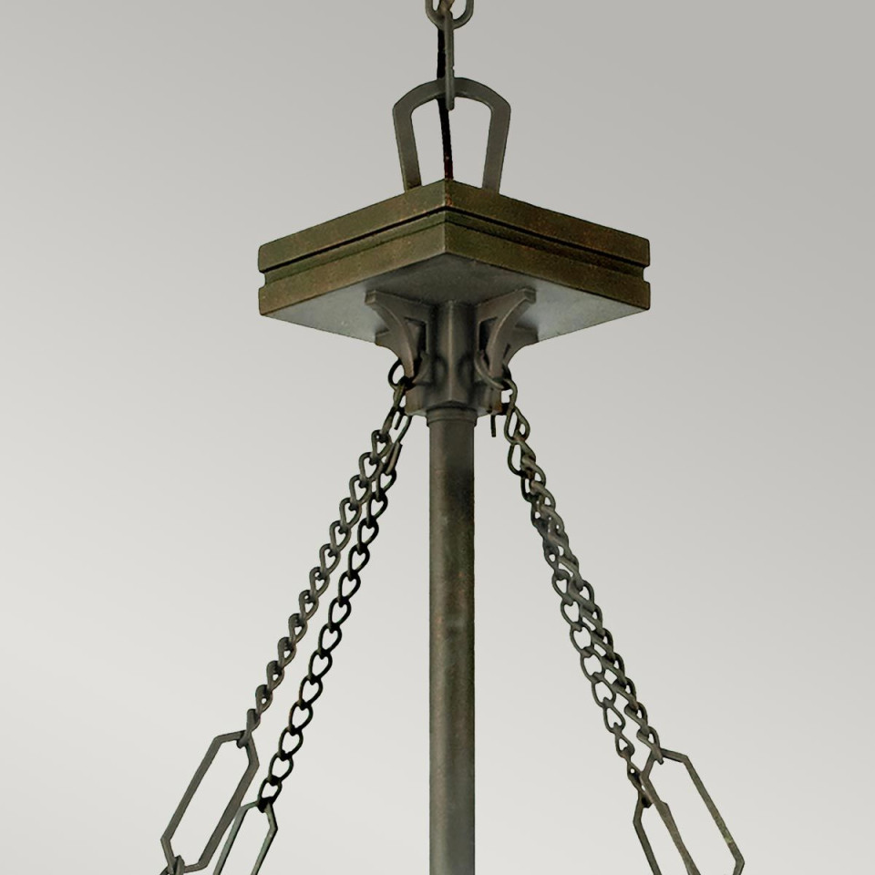 Inglenook 3 ceiling light pendant B valiant bronze 43.2cm
