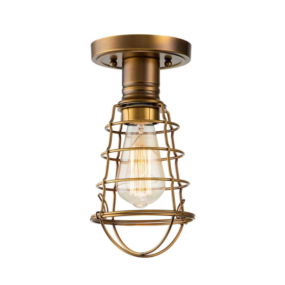 Mixon1 light semi-flush plafond weathered brass 27.1cm Quoizel Mixon1 light semi-flush plafond weathered brass 27.1cm