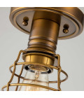 Mixon1 light semi-flush plafond weathered brass 27.1cm Quoizel Mixon1 light semi-flush plafond weathered brass 27.1cm