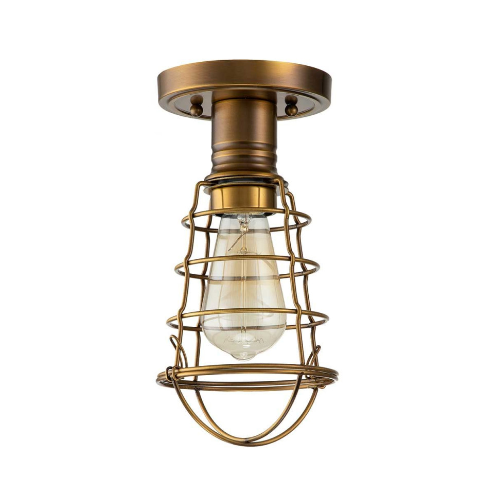 Mixon1 light semi-flush plafond weathered brass 27.1cm Quoizel Mixon1 light semi-flush plafond weathered brass 27.1cm