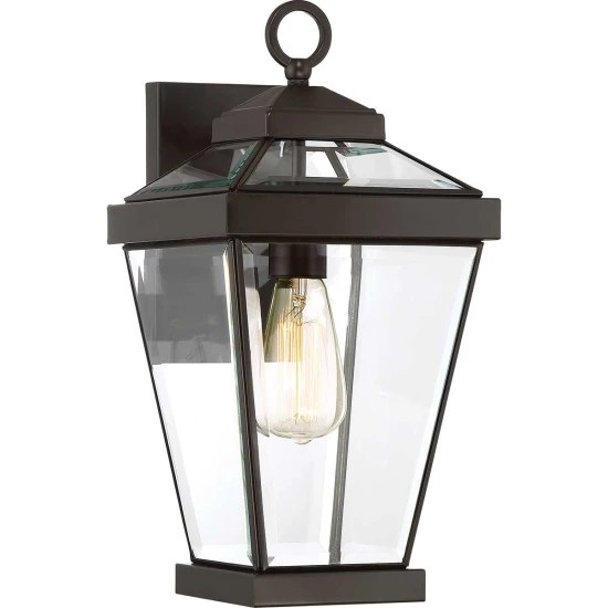 Ravine 1-ljus medium utomhusvägglampa brons/klar 41,2 cm IP44