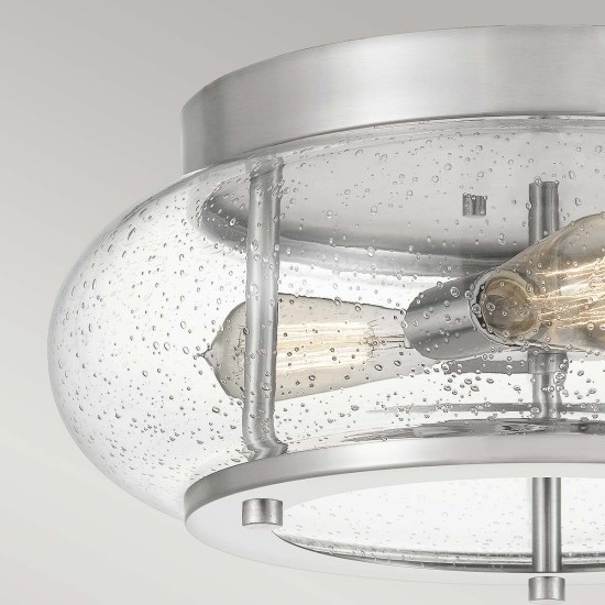 Trilogy 3 plafond borstad nickel 40.6cm