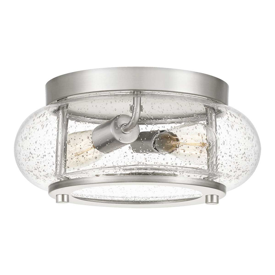 Trilogy 2 plafond brushed nickel 30.5cm Elstead Lighting Trilogy 2 plafond brushed nickel 30.5cm