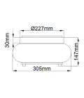 Trilogy 2 plafond brushed nickel 30.5cm Elstead Lighting Trilogy 2 plafond brushed nickel 30.5cm
