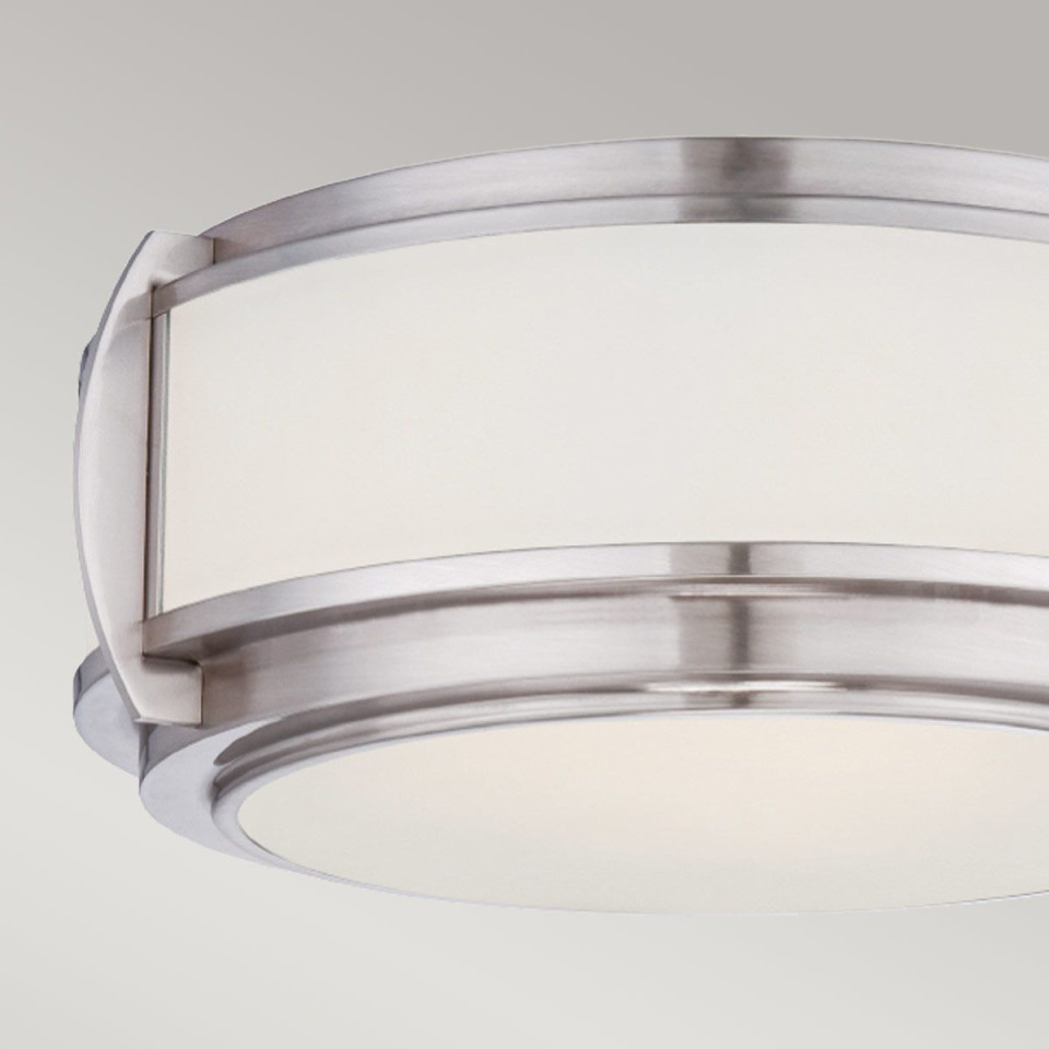Wilkinson 3 plafond brushed nickel 40.6cm Quoizel Wilkinson 3 plafond brushed nickel 40.6cm