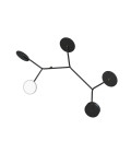 Ballon A Wall Lamp Black/White 74cm Tunto Ballon A Wall Lamp Black/White 74cm