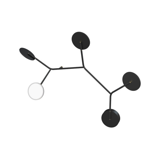 Ballon A vägglampa svart/vit 74cm Ballon A vägglampa svart/vit 74cm