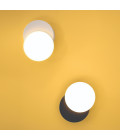Dot 01 vägglampa vit/svart 15,5cm