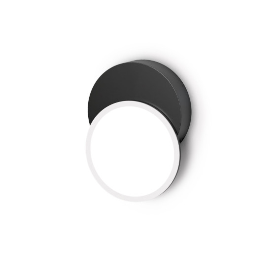 Dot 01 vägglampa vit/svart 15,5cm