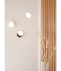 Dot 01 vägglampa vit/svart 15,5cm
