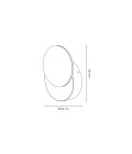 Dot 01 vägglampa vit/svart 15,5cm Tunto Dot 01 vägglampa vit/svart 15,5cm