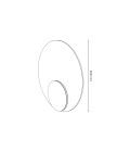 Dot 05 Wall Lamp White/Black/Oak/Walnut 25cm