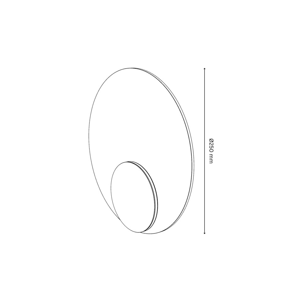Dot 05 Wall Lamp White/Black/Oak/Walnut 25cm