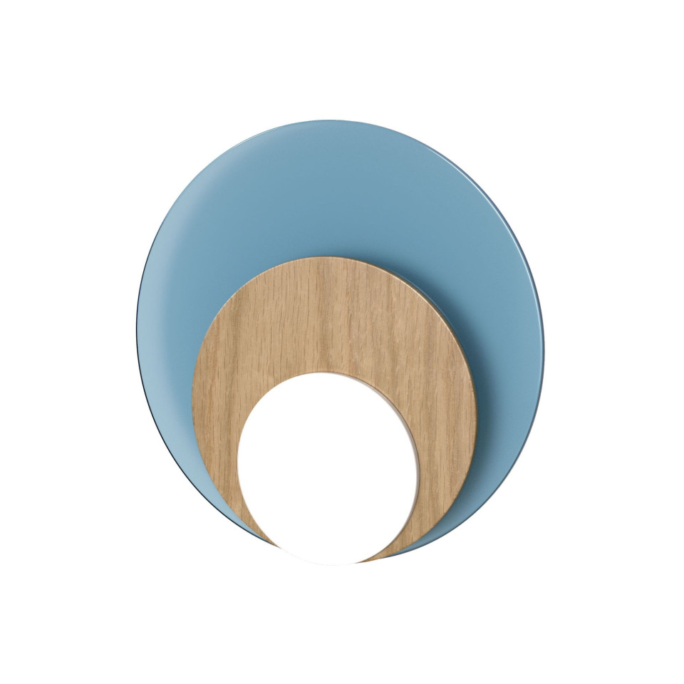 Dot 06 vägglampa vit/svart/ek/valnöt 25cm