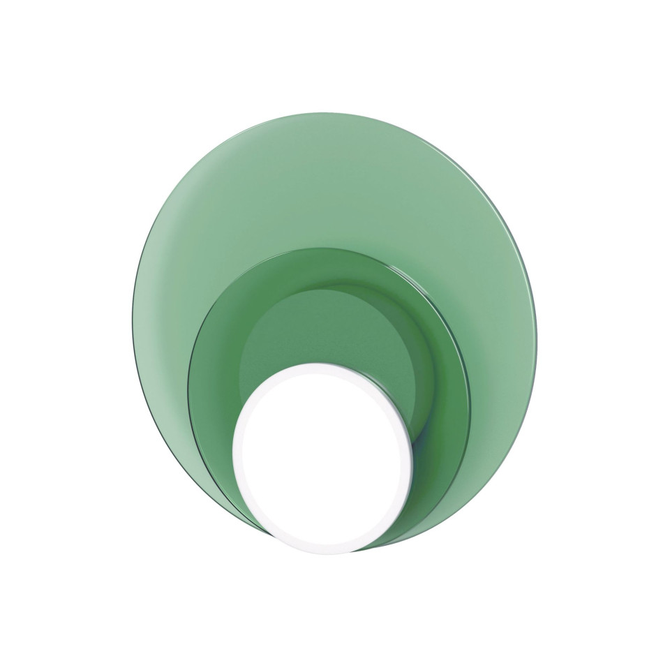 Dot 06 vägglampa vit/svart/ek/valnöt 25cm