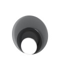 Dot 06 vägglampa vit/svart/ek/valnöt 25cm
