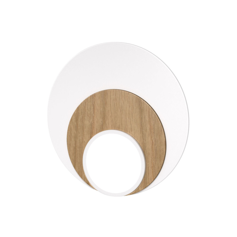 Dot 06 vägglampa vit/svart/ek/valnöt 25cm