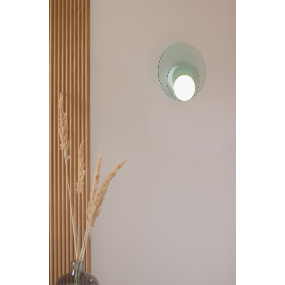 Dot 06 vägglampa vit/svart/ek/valnöt 25cm