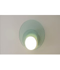Dot 06 vägglampa vit/svart/ek/valnöt 25cm