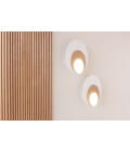 Dot 06 vägglampa vit/svart/ek/valnöt 25cm
