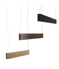 Led120 Ceiling Lamp Oak/Walnut/Ash 74-164cm