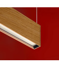 Led120 Ceiling Lamp Oak/Walnut/Ash 74-164cm