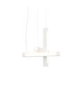 Led40 Cross Ceiling Lamp Oak/Walnut/Ash 40cm