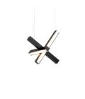 Led40 Cross Ceiling Lamp Oak/Walnut/Ash 40cm