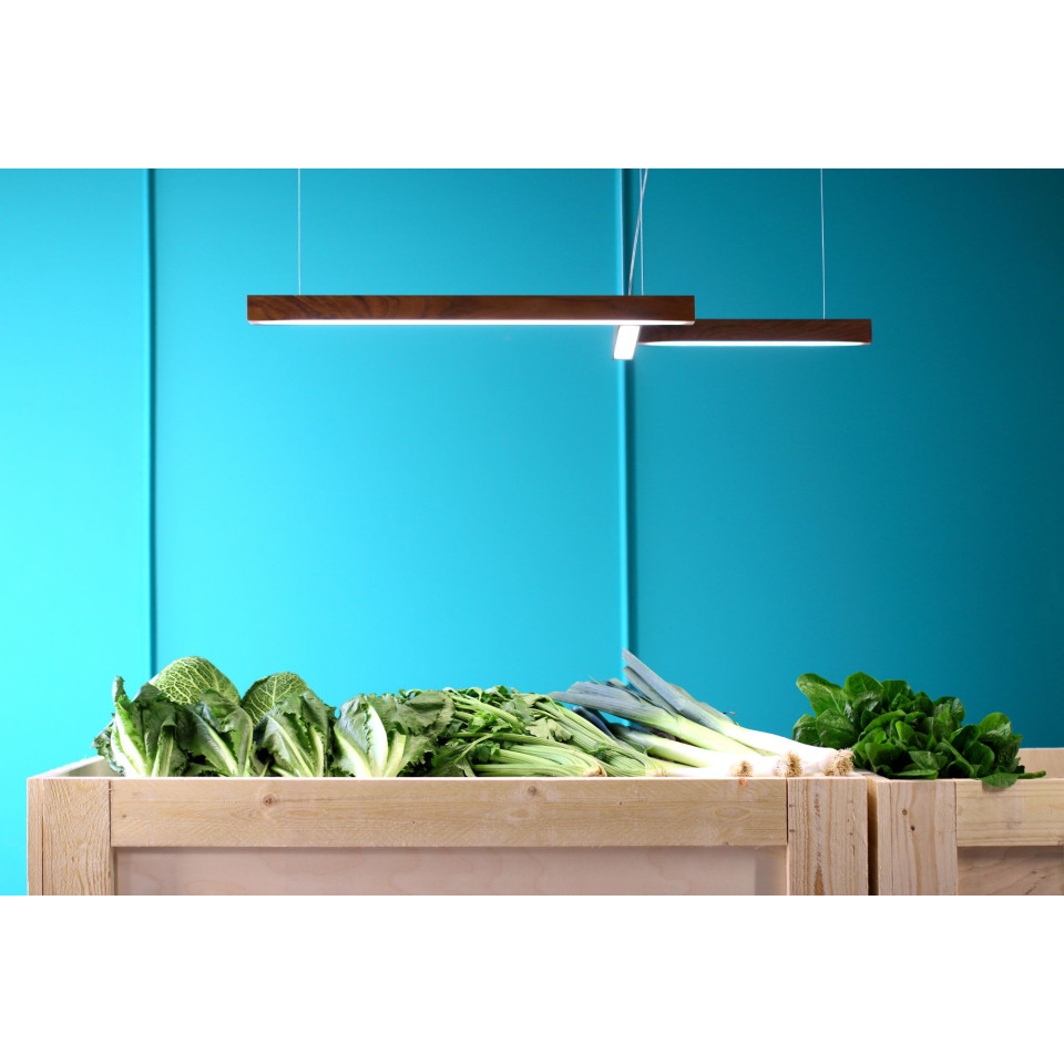 Led40 Shape 4 Ceiling Lamp Oak/Walnut/Ash 114cm