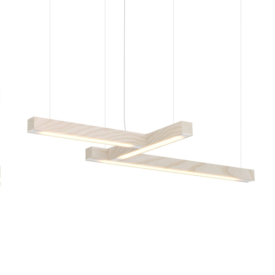 Led40 Shape 4 Ceiling Lamp Oak/Walnut/Ash 114cm