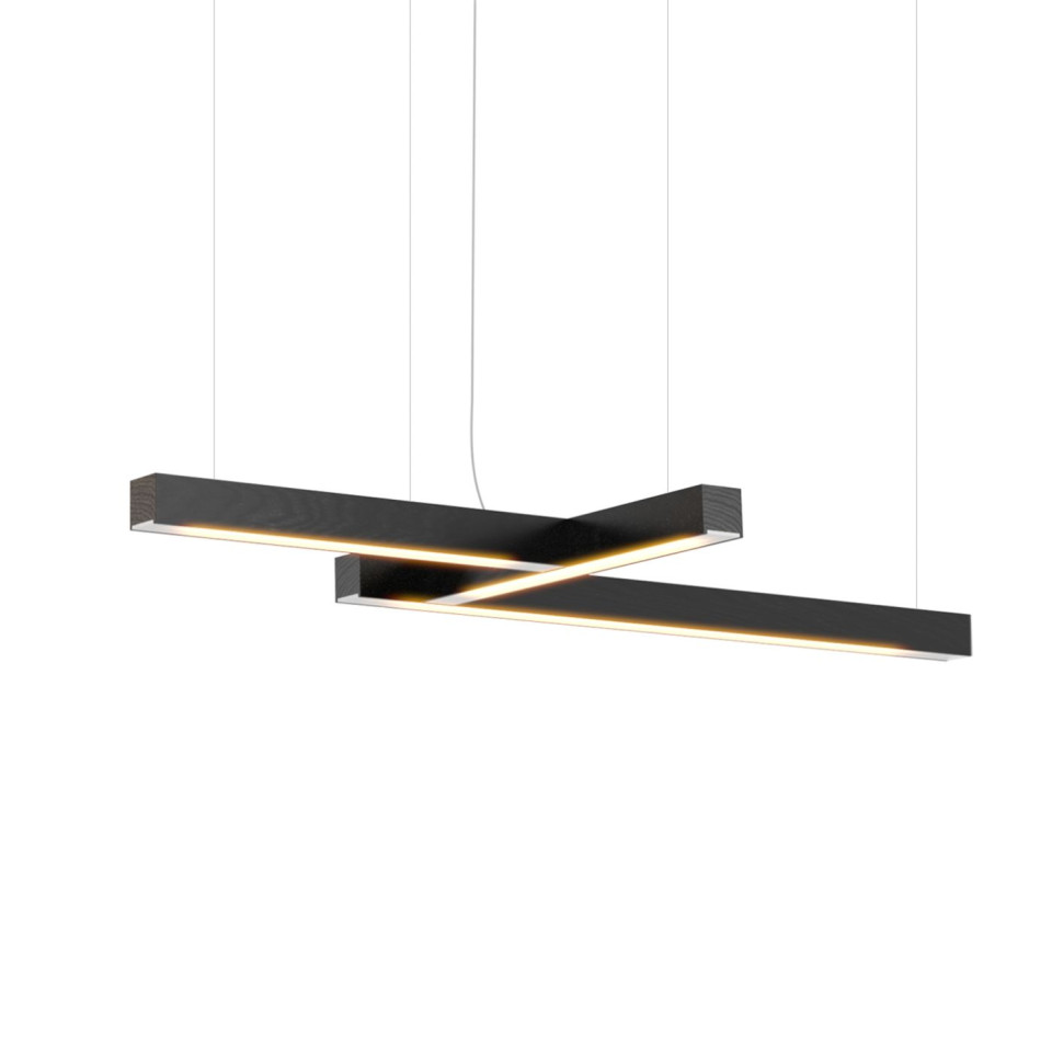 Led40 Shape 4 Ceiling Lamp Oak/Walnut/Ash 114cm