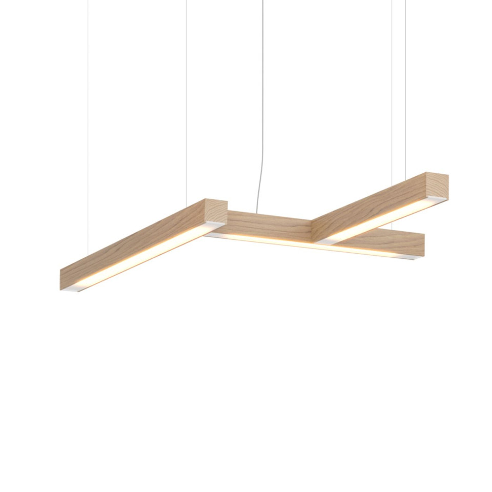 Led40 Shape 4 Ceiling Lamp Oak/Walnut/Ash 114cm