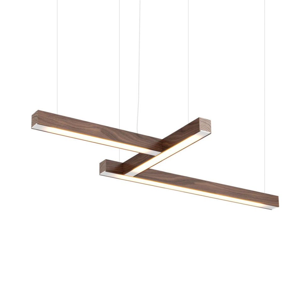 Led40 Shape 4 Ceiling Lamp Oak/Walnut/Ash 114cm