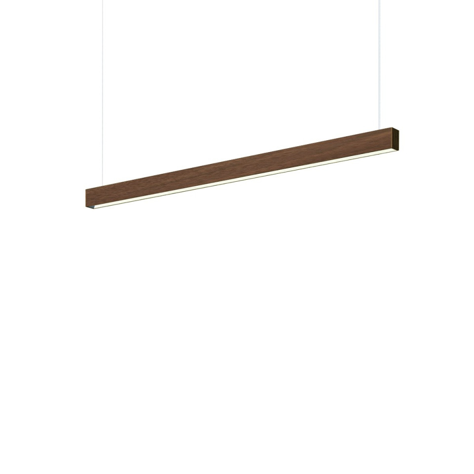 Square Ceiling Lamp Oak/Walnut/Black 104-164cm