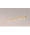 Square Ceiling Lamp Oak/Walnut/Black 104-164cm